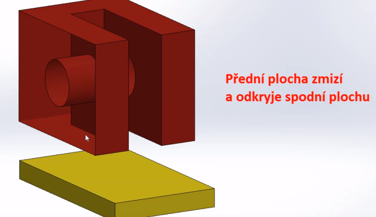 Funkce Alt dočasně odkryje vybranou plochu při vazbení v sestavě se umístila na třetím místě mezi nápady jak vylepšit SOLIDWORKS