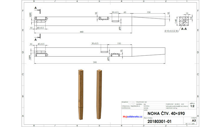 9-postup-navod-zacatecnik-sestava-animace-SolidWorks-tutorial-noha