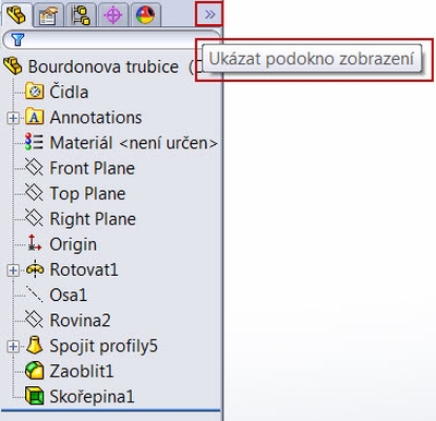 3-SolidWorks-podokno-zobrazení