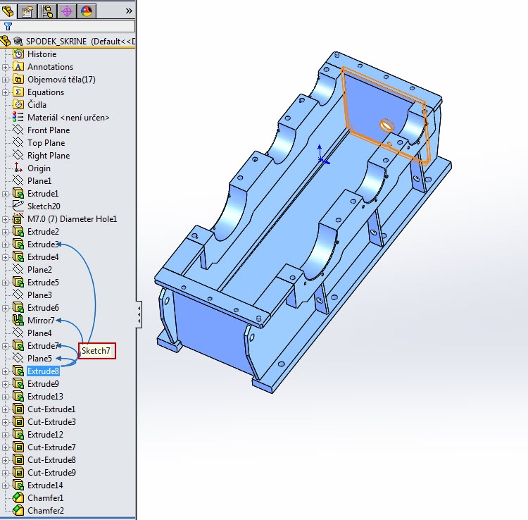 Sw Dynamic Reference Visualization Vizualizace referencí ukazuje vztahy mezi položkami - MůjSolidworks.cz