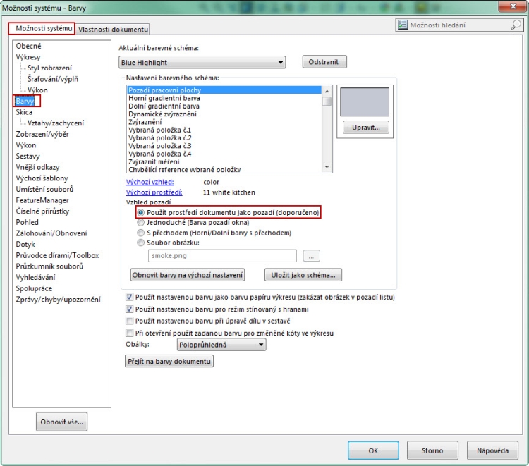1-zmena-vzhledu-SolidWorks-jak-zmenit-vzhled-barvy