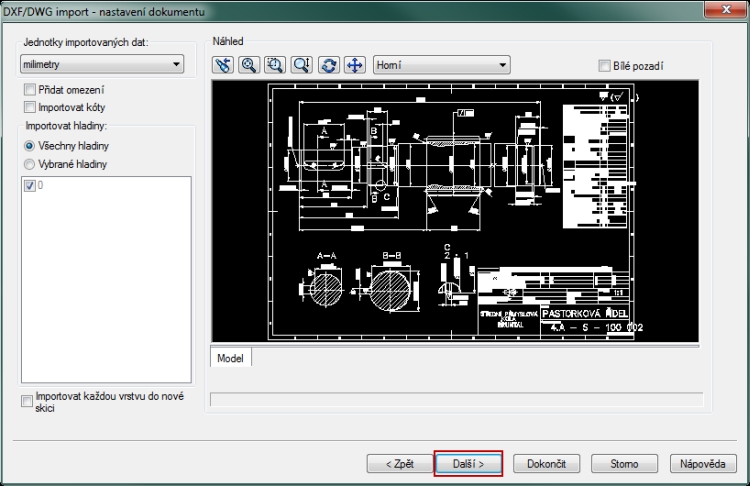 Jak importovat výkres uložený v PDF - MůjSolidworks.cz