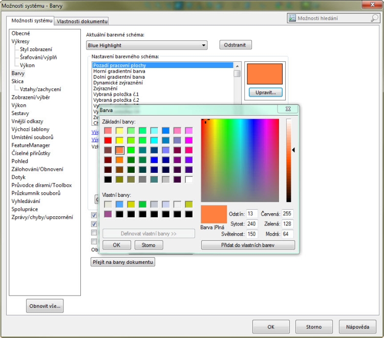 3-zmena-vzhledu-SolidWorks-jak-zmenit-vzhled-barvy