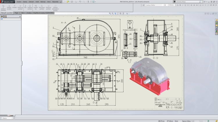 1-SolidWorks-vystredeni-vykresu-dvojklik