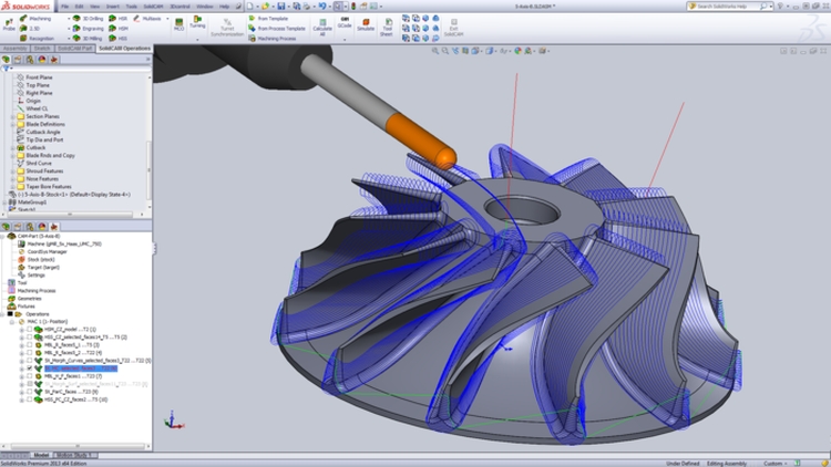 1-SolidCAM-5axis-5ose-frezovani-milling-mujsolidworks