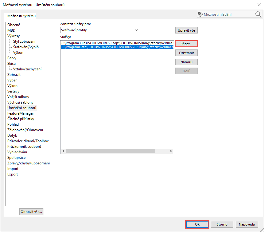 27-SolidWorks-svarovaci-profily-weldemnts-profiles-jak-vytvorit-vlastni-profil