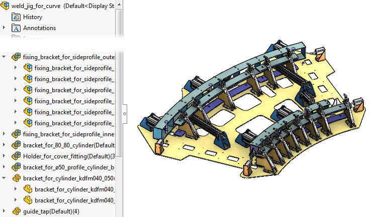 3-SolidWorks-Large-assembly-velke-sestavy-seskupeni-soucasti