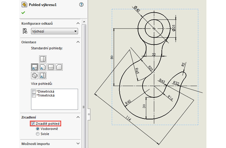 3-SolidWorks-zrcadlit-pohled-navod-postup-vykres