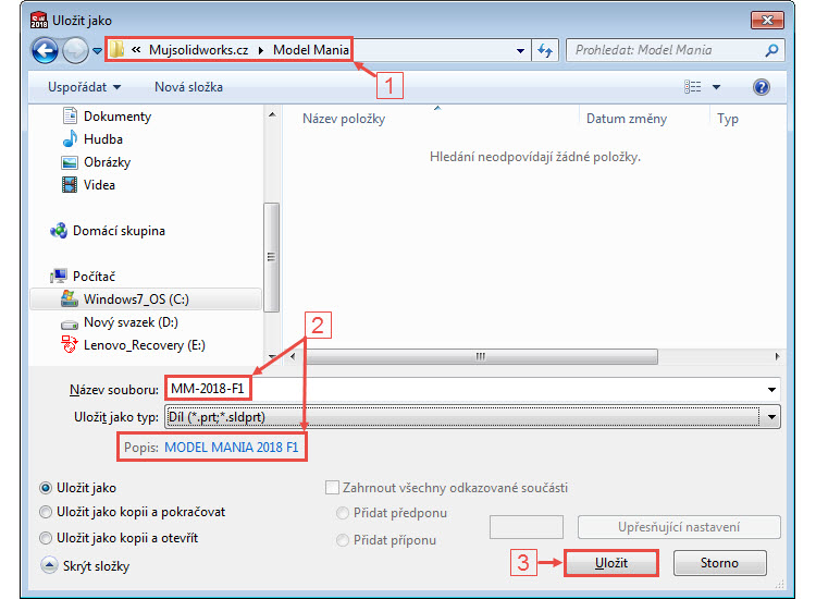 1-SolidWorks-World-2018-Model-Mania-postup-tutorial-navod