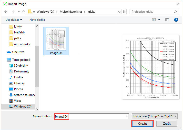 2-SOLIDWORKS-export-krivky-souradnice-jak-ziskat-obrazek-convert-JPEG-to-Excel
