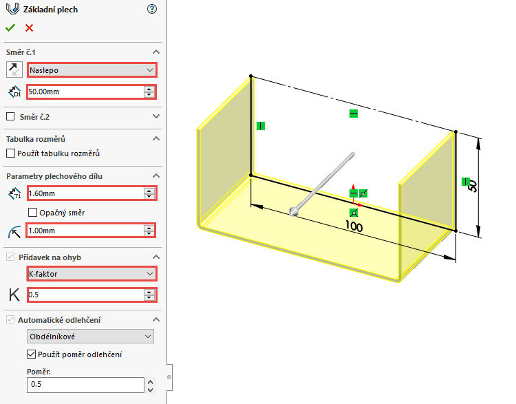 2-SolidWorks-plechove-dily-sheet-metal-konfigurace-vykres
