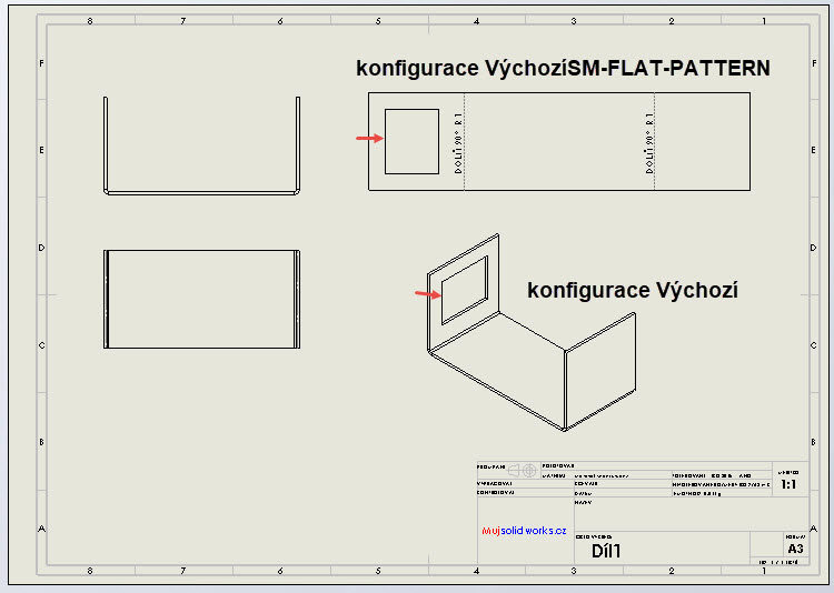 6-SolidWorks-plechove-dily-sheet-metal-konfigurace-vykres