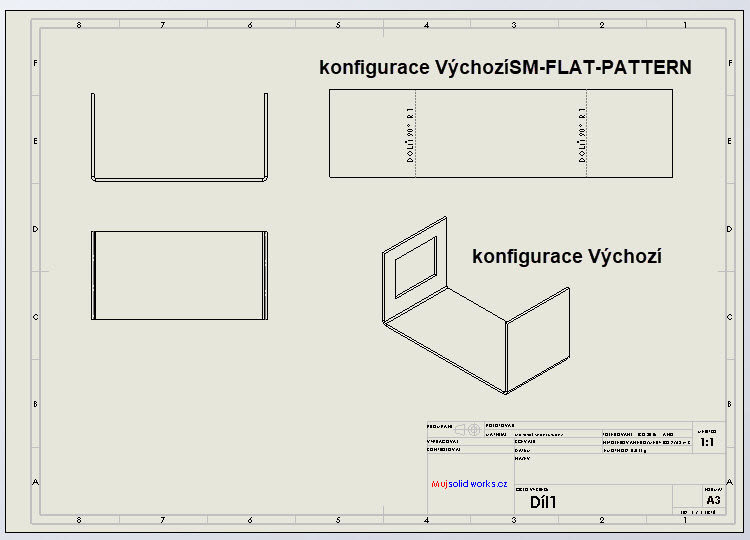 8-SolidWorks-plechove-dily-sheet-metal-konfigurace-vykres