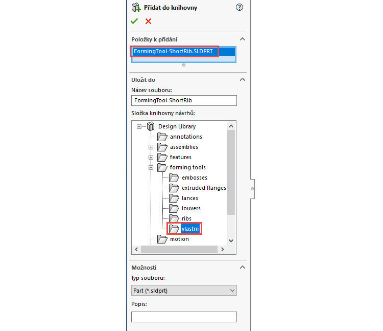 102-SolidWorks-postup-navod-modelani-vetrak-plechove-dily-vyztuha-skrine