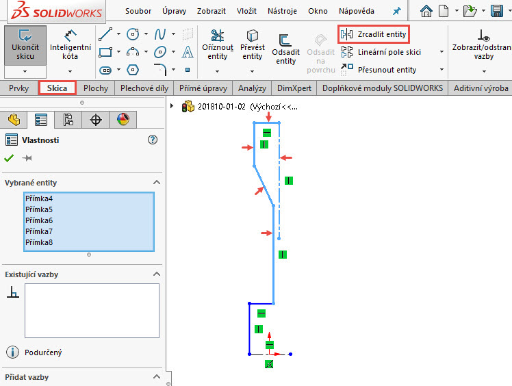 7-SolidWorks-postup-navod-modelani-vetrak-plechove-dily-vyztuha-skrine