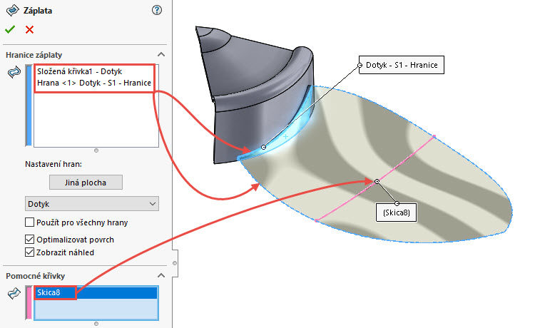 101-SolidWorks-postup-navod-modelani-vetrak-plechove-dily-lopatkove-kolo