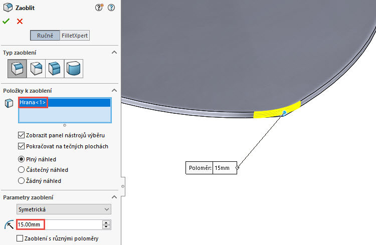 121-SolidWorks-postup-navod-modelani-vetrak-plechove-dily-lopatkove-kolo