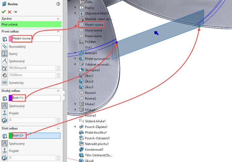 148-SolidWorks-postup-navod-modelani-vetrak-plechove-dily-lopatkove-kolo