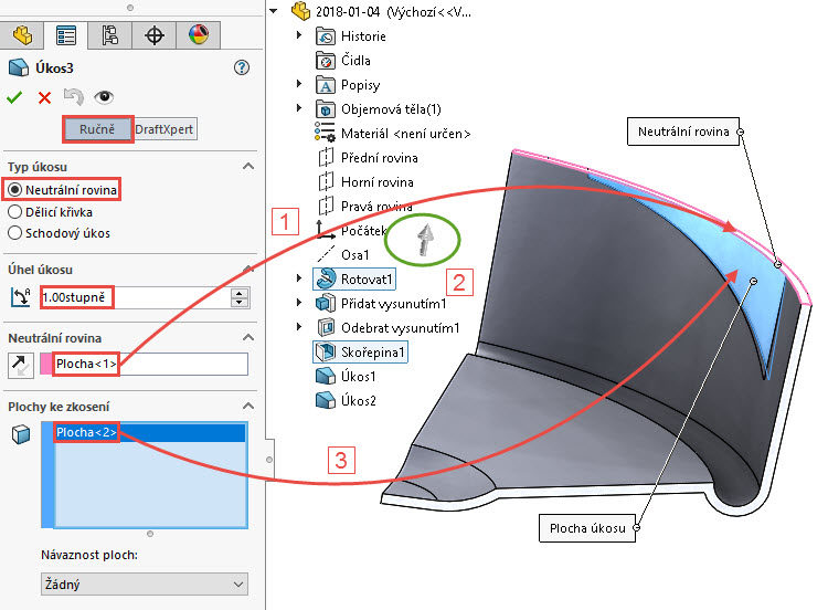 38-SolidWorks-postup-navod-modelani-vetrak-plechove-dily-lopatkove-kolo