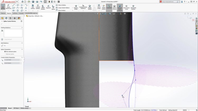 1-SOLIDWORKS-2020-vylepseni-spline-torsion-Continuity-(G3)-Sketch Relation
