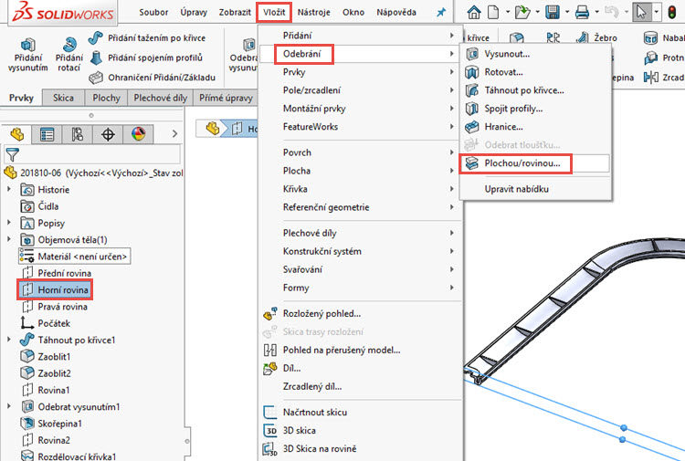 88-Mujsolidworks-dratena-sit-predni-vetrak-postup-navod-tutorial