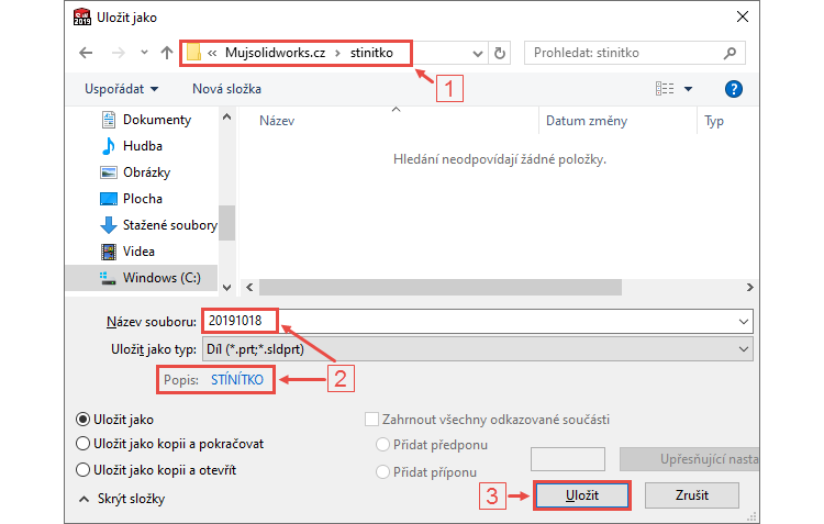 2-SOLIDWORKS-stinitko-lampa-3D-tisk-postup-navod-tutorial