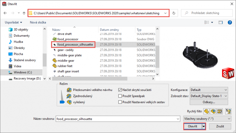 2-Mujsolidworks-DWG-DXF-import-referencni-skica