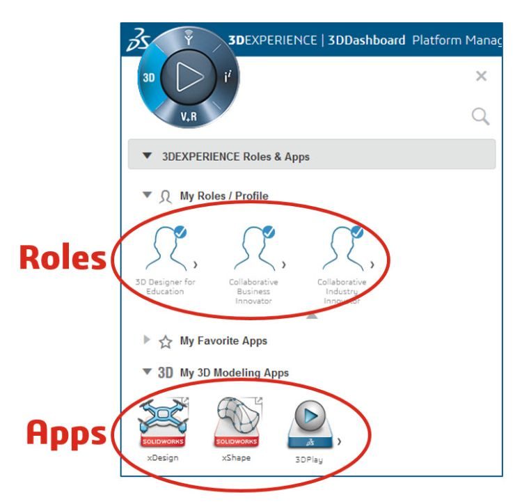 1-SOLIDWORKS-3DExperience-roles-and-apps