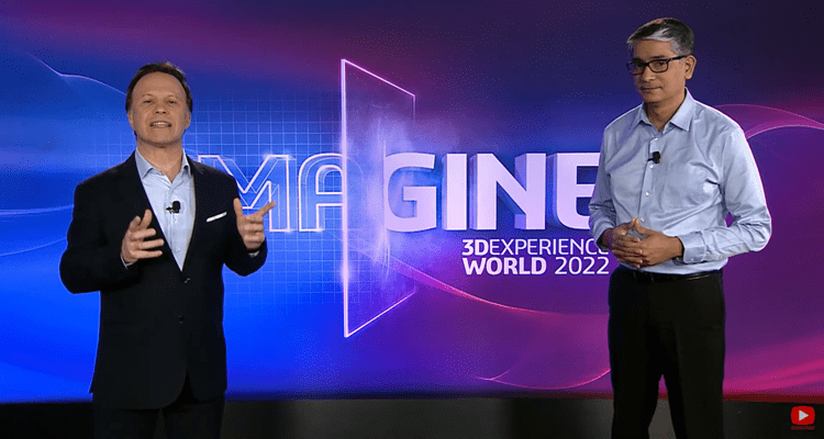 Gian Paolo Bassi (vlevo) ustanovil Manishe Kumara do nové funkce ředitele společnosti Dassault Systemes SOLIDWORKS Manishe Kumara. Zdroj: Youtube.com