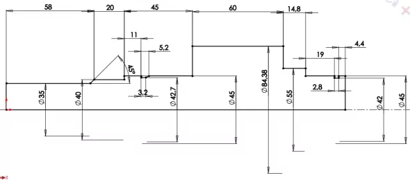 1-SolidWorks-hřídel-crank-předlohová-vstupní-náčrt