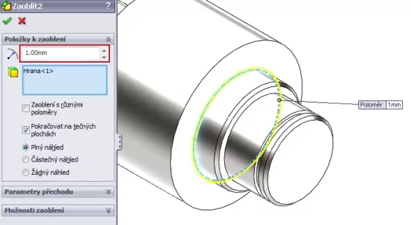 12-SolidWorks-hřídel-crank-předlohová-vstupní-náčrt