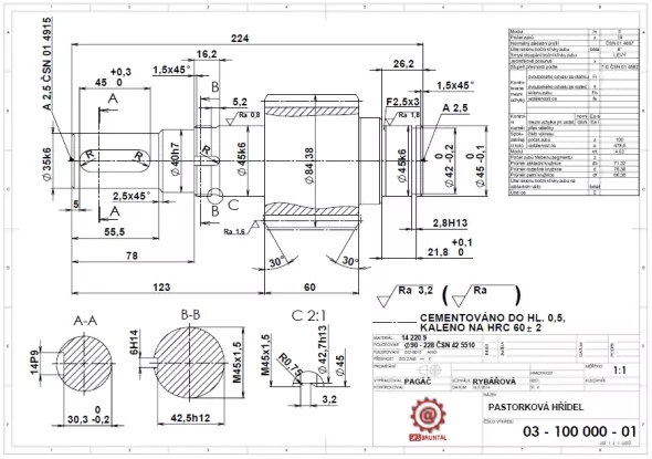 16-SolidWorks-hřídel-crank-předlohová-vstupní-náčrt