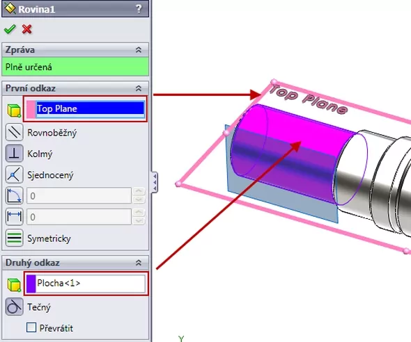 6-SolidWorks-hřídel-crank-předlohová-vstupní-náčrt