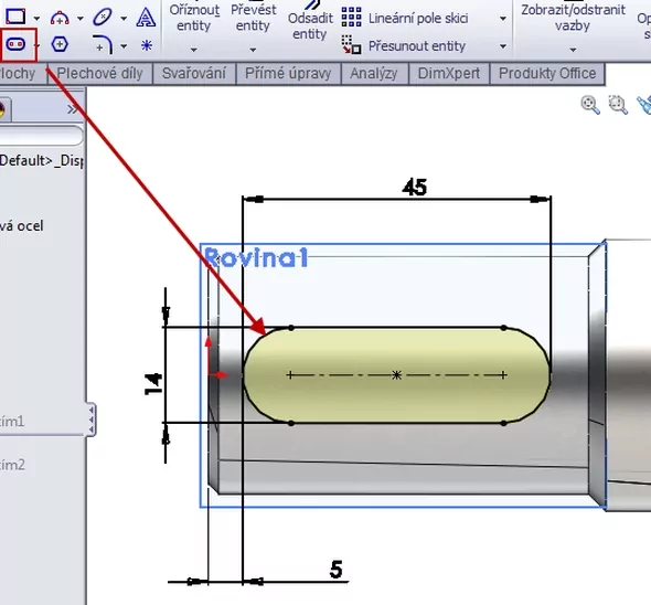 7-SolidWorks-hřídel-crank-předlohová-vstupní-náčrt