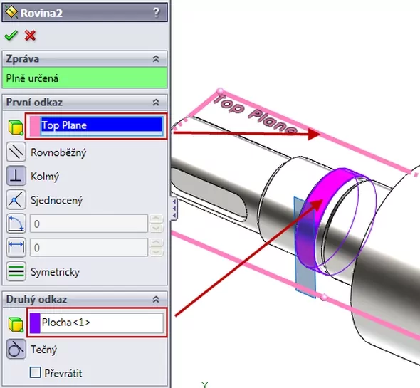 9-SolidWorks-hřídel-crank-předlohová-vstupní-náčrt