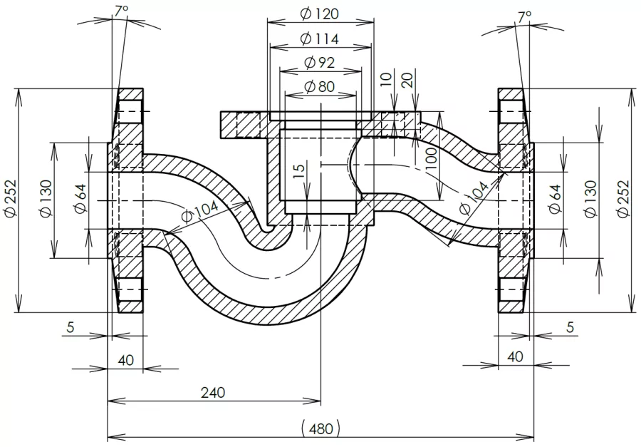 69-model-potrubi-SolidWorks-tutorial-navod-postup-vykres