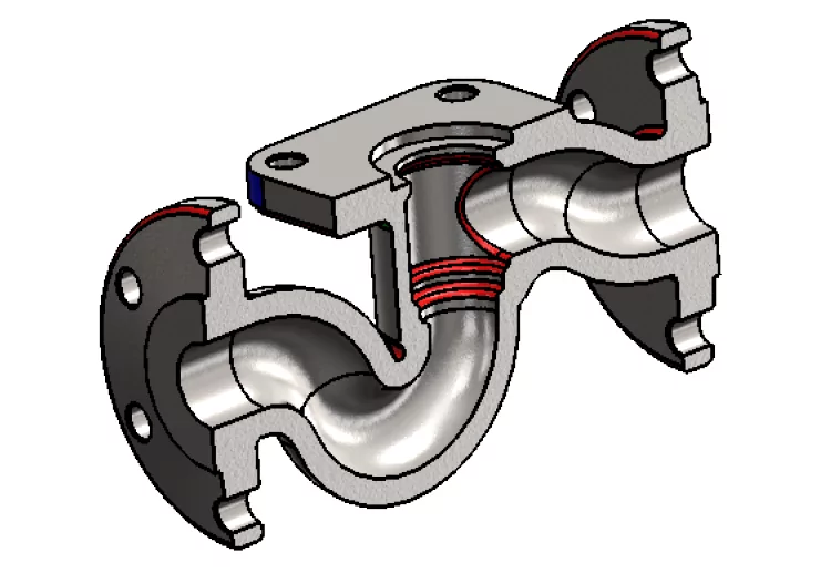73-model-potrubi-SolidWorks-tutorial-navod-postup-vykres