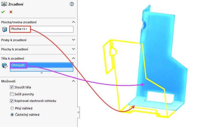 31-Mujsolidworks-SolidWorks-plechove-dil-plech-cviceni-postup-navod-tutorial