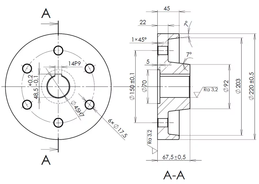 1-SolidWorks-postup-modelovani-kotouc-spojky-priklad-cviceni-4.11-ucebnice-SOLIDWORKS