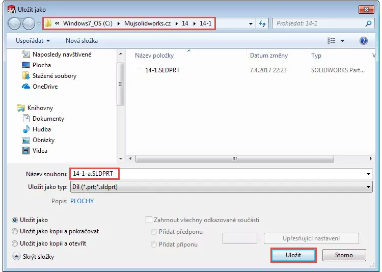 1-SolidWorks-prace-s-plochami-14-1-priklad-postup-reseni-modelovani-ploch-zaklady