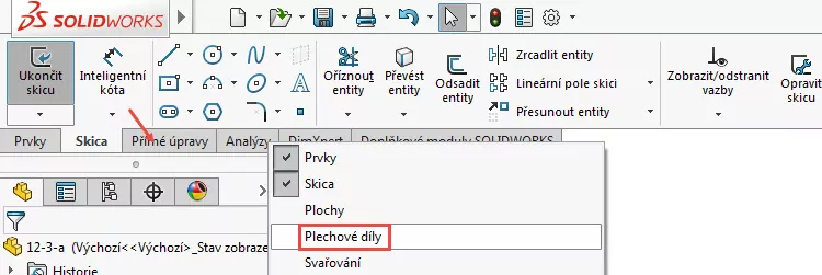 10-SolidWorks-plechove-dily-cviceni-ohyb-ze-skici-priklad-cviceni-12.3-konstrukce-postup-navod-tutorial-krok-za-krokem