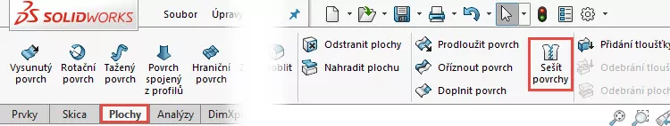 22-SolidWorks-prace-s-plochami-14-1-priklad-postup-reseni-modelovani-ploch-zaklady