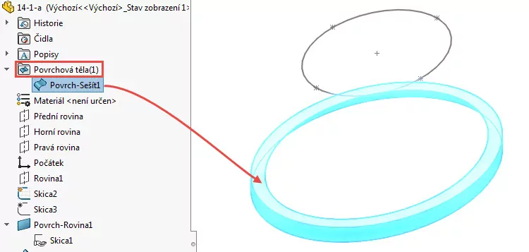 24-SolidWorks-prace-s-plochami-14-1-priklad-postup-reseni-modelovani-ploch-zaklady