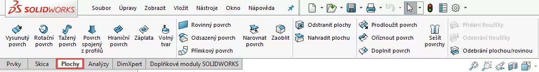 3.0-SolidWorks-prace-s-plochami-14-1-priklad-postup-reseni-modelovani-ploch-zaklady