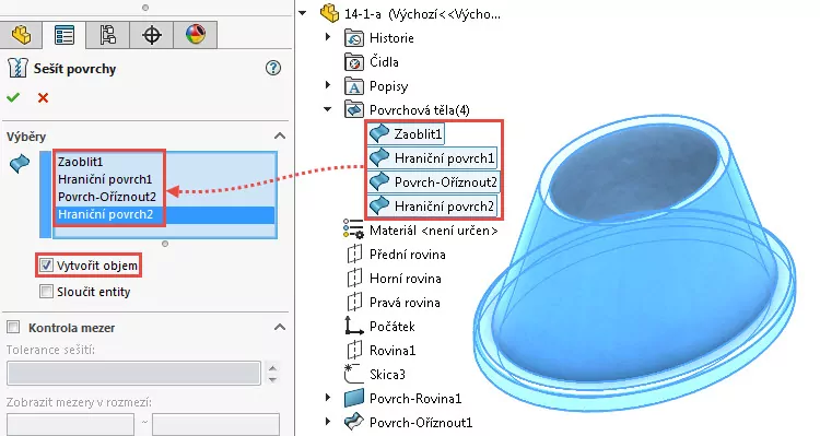 45-SolidWorks-prace-s-plochami-14-1-priklad-postup-reseni-modelovani-ploch-zaklady