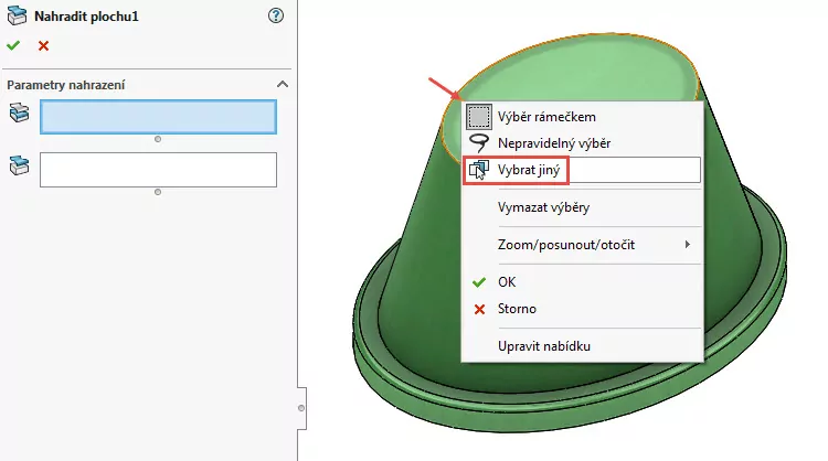52-SolidWorks-prace-s-plochami-14-1-priklad-postup-reseni-modelovani-ploch-zaklady