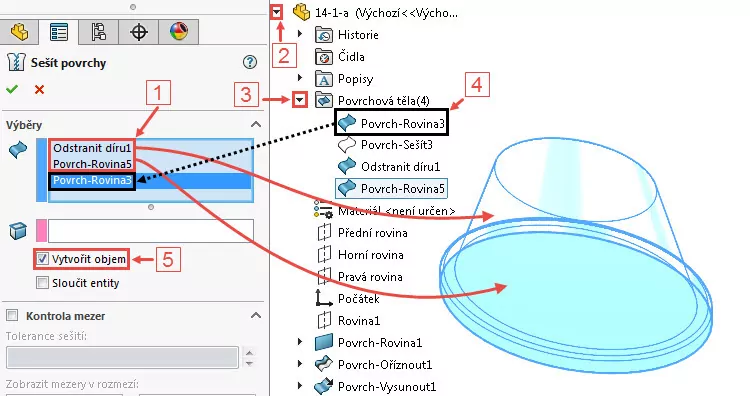 73.1-SolidWorks-prace-s-plochami-14-1-priklad-postup-reseni-modelovani-ploch-zaklady