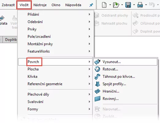 8-SolidWorks-prace-s-plochami-14-1-priklad-postup-reseni-modelovani-ploch-zaklady