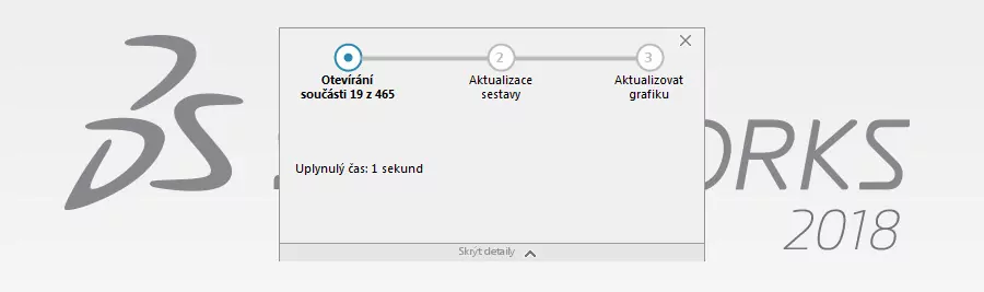 15-SolidWorks-prubeh-otevirani-sestavy-2018-novinky