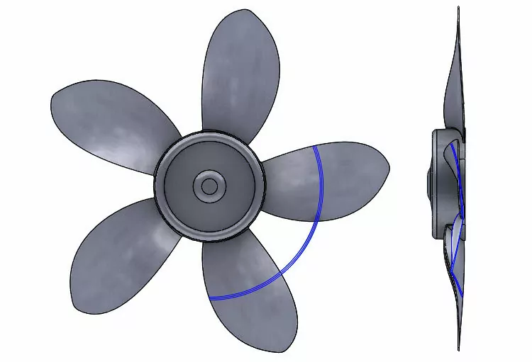 195-SolidWorks-postup-navod-modelani-vetrak-plechove-dily-lopatkove-kolo